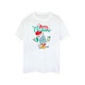 Miniatyrbillede 1 af 3: Disney Womens/Ladies Princess Ariel Merry Christmas Cotton Boyfriend T-Shirt