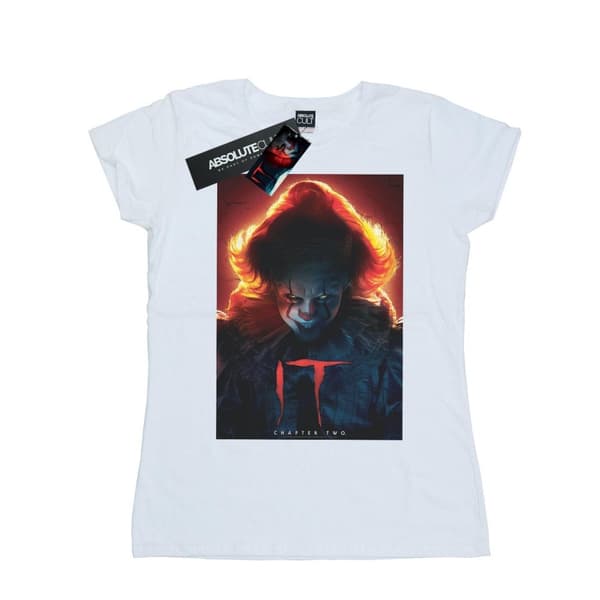 It Chapter 2 Womens/Ladies Pennywise Poster Cotton T-Shirt White XXL