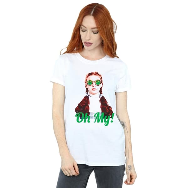 The Wizard Of Oz Womens/Ladies Dorothy Oh My! Boyfriend Fit Cotton Boyfriend T-Shirt