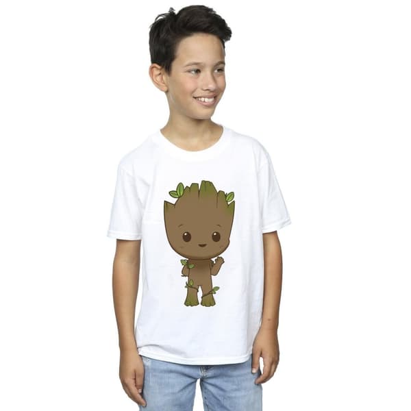 Marvel Boys I Am Groot Chibi Wave Pose T-Shirt