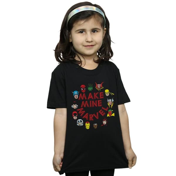 Marvel Make Mine Marvel bomulls-T-shirt för flickor