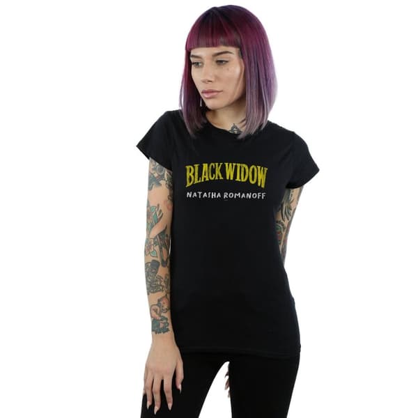 Marvel Womens/Ladies Black Widow AKA Natasha Romanoff Cotton T-Shirt