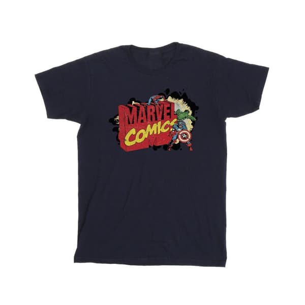 Marvel Girls Comics Big M Cotton T-Shirt