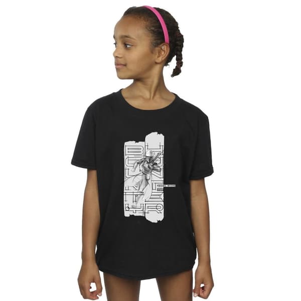 Star Wars Girls The Book Of Boba Fett Fennec Illustration Cotton T-Shirt