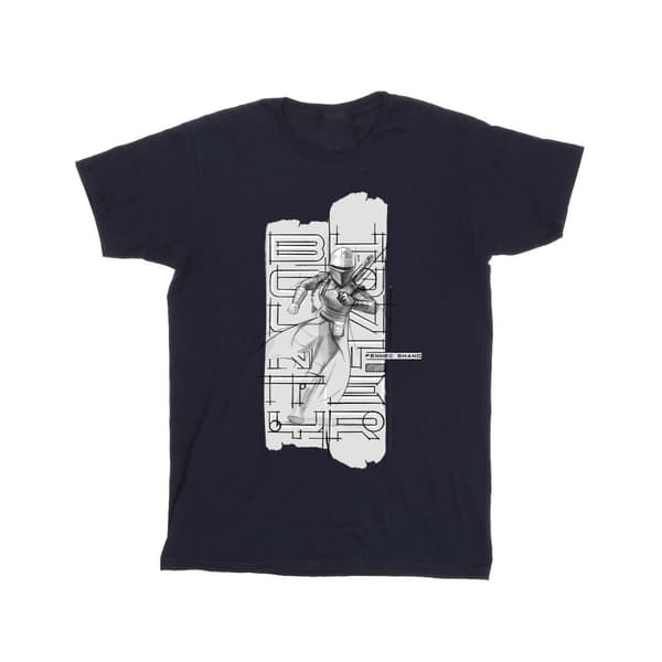 Star Wars Girls The Book Of Boba Fett Fennec Illustration Cotton T-Shirt