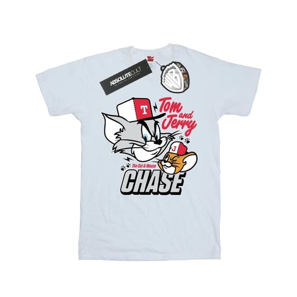 Tom And Jerry T-shirt i bomull för flickor - Cat & Mouse Chase