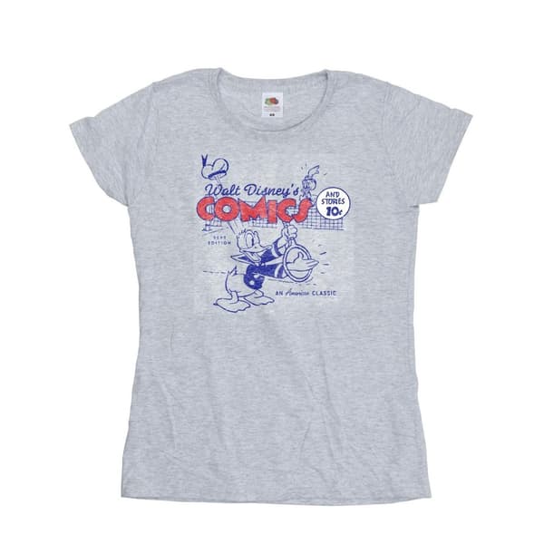 Disney Dam/Tjej Donald Duck Comics T-shirt i bomull