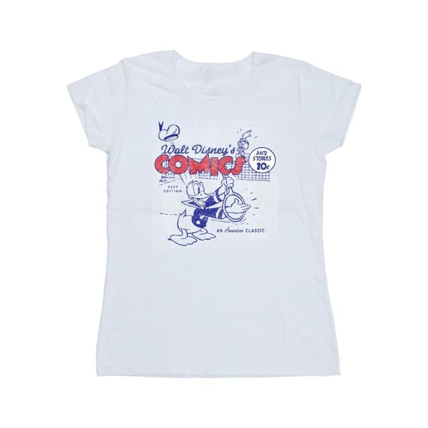 Disney Dam/Tjej Donald Duck Comics T-shirt i bomull