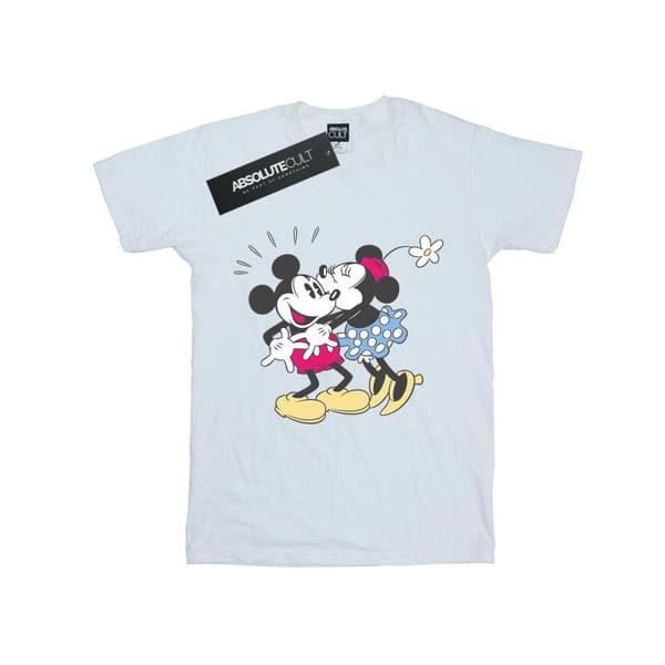 Disney Mens Mickey And Minnie Mouse Kiss T-Shirt