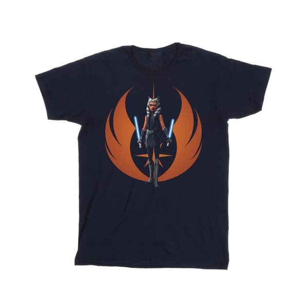 Star Wars Clone Wars Ahsoka Rebel Pose T-shirt i bomull för flickor