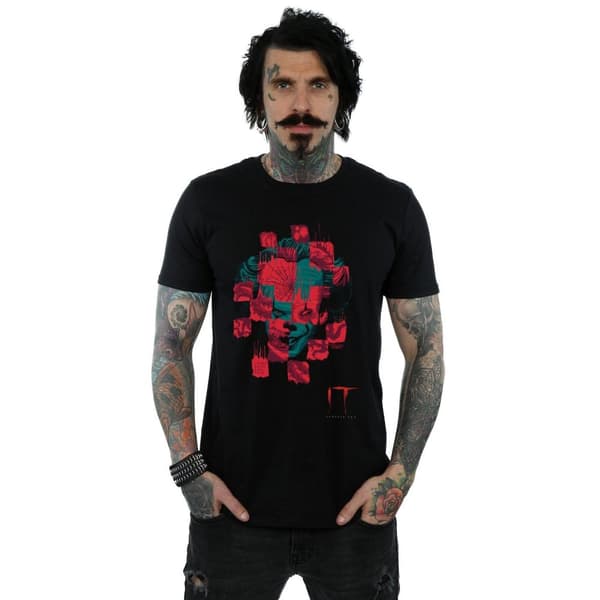 It Chapter 2 Mens Pennywise Face Collage T-Shirt