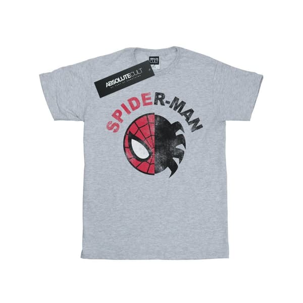 Marvel Dam/Tjej Spider-Man - Boyfriend-T-shirt i bomull med klassisk delning