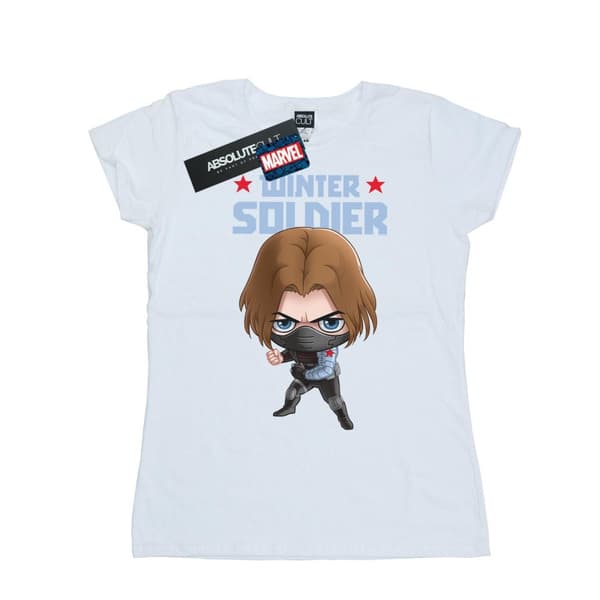 Marvel Vintersoldaten Bucky Toon - bomulls-T-shirt för damer/kvinnor