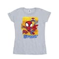 Miniatyrbillede 1 af 4: Marvel Womens/Ladies Spidey And His Amazing Friends Flying Cotton T-Shirt
