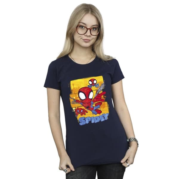 Marvel Dam/Tjej - Spidey And His Amazing Friends - Flying T-shirt i bomull