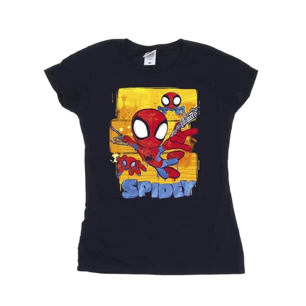 Marvel Dam/Tjej - Spidey And His Amazing Friends - Flying T-shirt i bomull