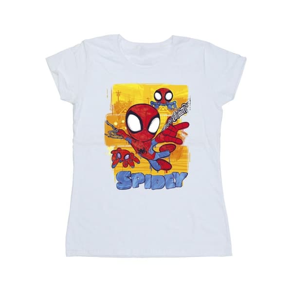 Marvel Dam/Tjej - Spidey And His Amazing Friends - Flying T-shirt i bomull
