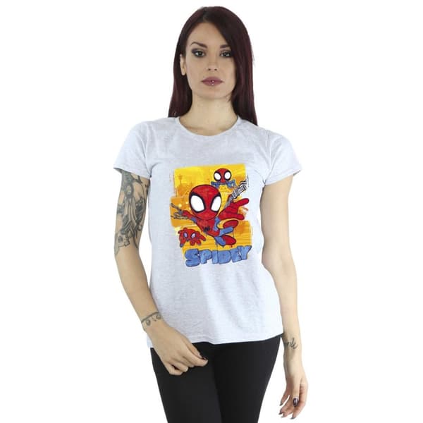 Marvel Dam/Tjej - Spidey And His Amazing Friends - Flying T-shirt i bomull