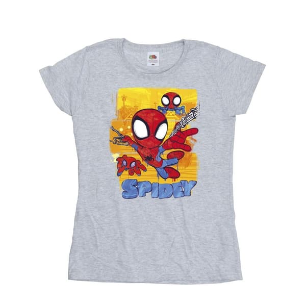 Marvel Dam/Tjej - Spidey And His Amazing Friends - Flying T-shirt i bomull