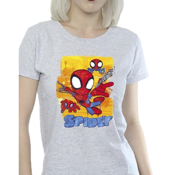 Marvel Dam/Tjej - Spidey And His Amazing Friends - Flying T-shirt i bomull