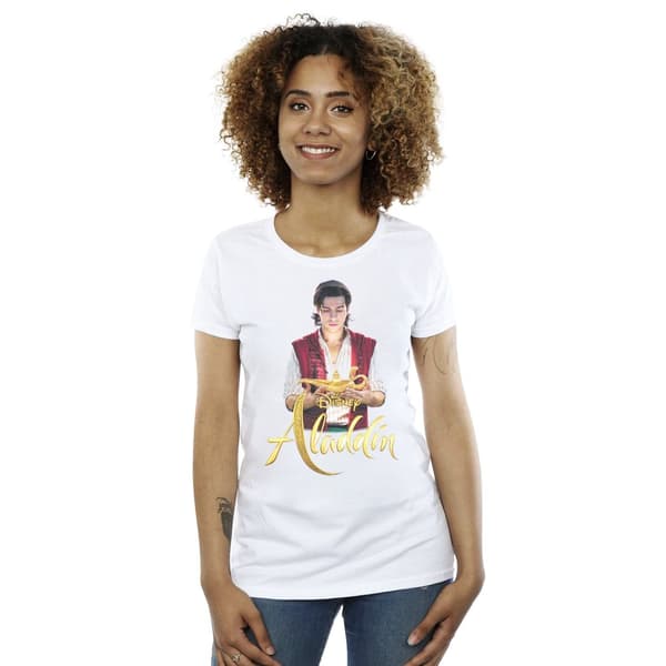 Disney Womens/Ladies Aladdin Movie Aladdin Photo Cotton T-Shirt