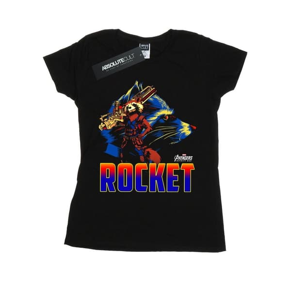 Marvel Dam/Tjej Avengers Infinity War Rocket Character - T-shirt i bomull