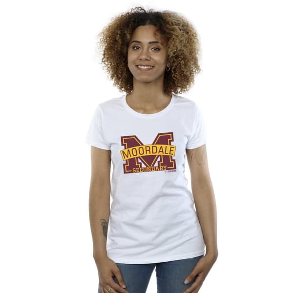 Netflix Womens/Ladies Sex Education Moordale M Logo 2 Cotton T-Shirt