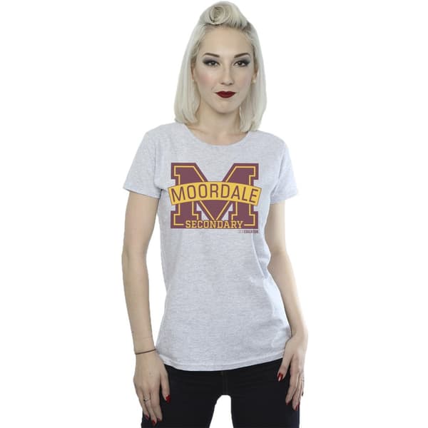 Netflix Womens/Ladies Sex Education Moordale M Logo 2 Cotton T-Shirt