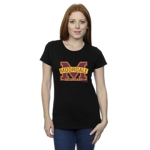 Netflix Womens/Ladies Sex Education Moordale M Logo 2 Cotton T-Shirt