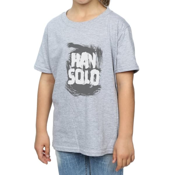 Star Wars Girls Han Solo Text Cotton T-Shirt