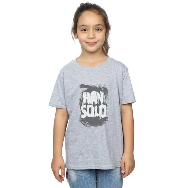 Star Wars Girls Han Solo Text Cotton T-Shirt