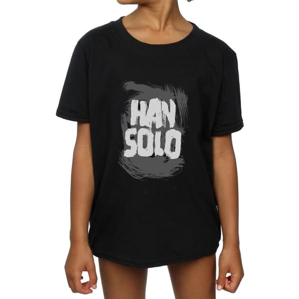 Star Wars Han Solo T-shirt i bomull med text för flickor