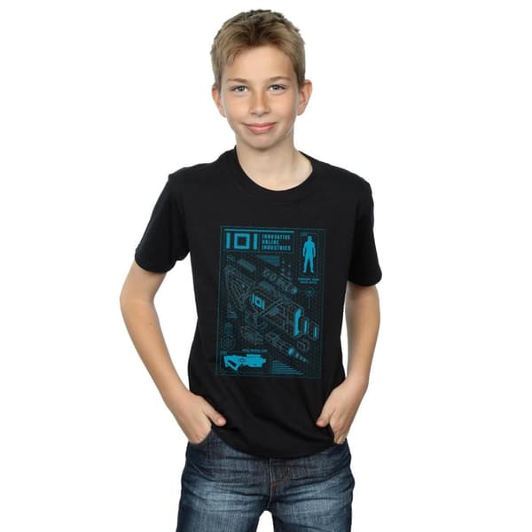 Ready Player One T-shirt för pojkar - IOI Laser Rifle Blueprint