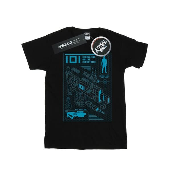 Ready Player One T-shirt för pojkar - IOI Laser Rifle Blueprint