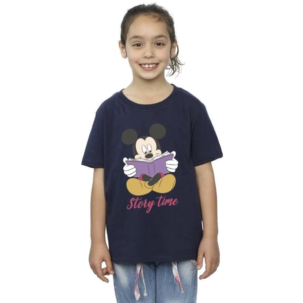 Disney Girls Mickey Mouse Story Time Cotton T-Shirt