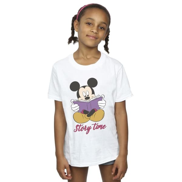 Disney Girls Mickey Mouse Story Time Cotton T-Shirt