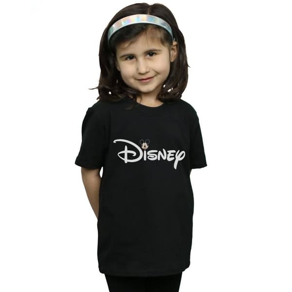Disney T-shirt i bomull med Musse Pigg-logotyp för flickor