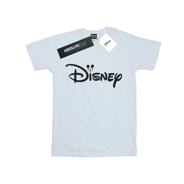 Disney Girls Mickey Mouse Logo Head Cotton T-Shirt
