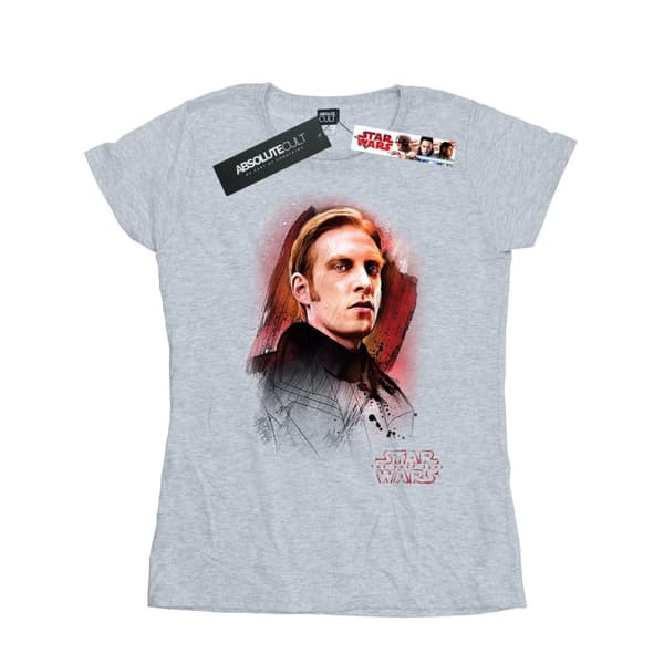 Star Wars Womens/Ladies The Last Jedi General Hux Brushed Cotton T-Shirt Sports Grey S