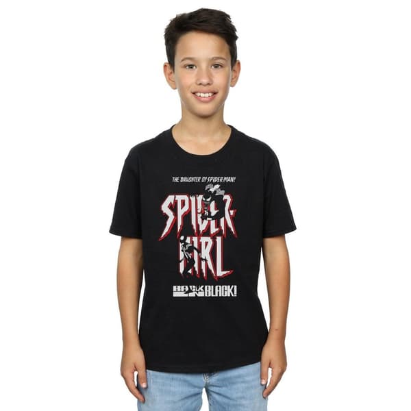 Marvel Boys Spider-Girl Back In Black T-Shirt