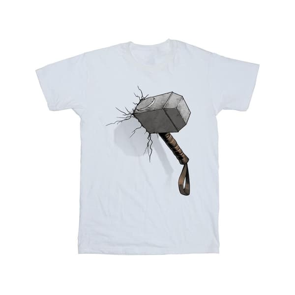 Marvel Universe Thor Hammer Crack - T-shirt i bomull för flickor