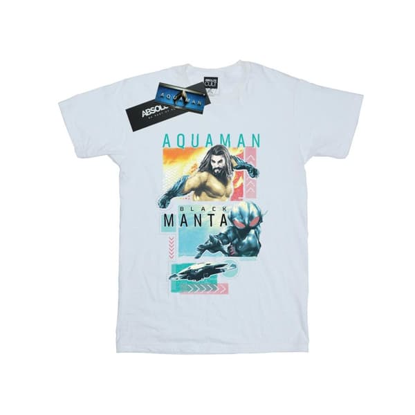 DC Comics Boys Aquaman Character Tiles T-Shirt