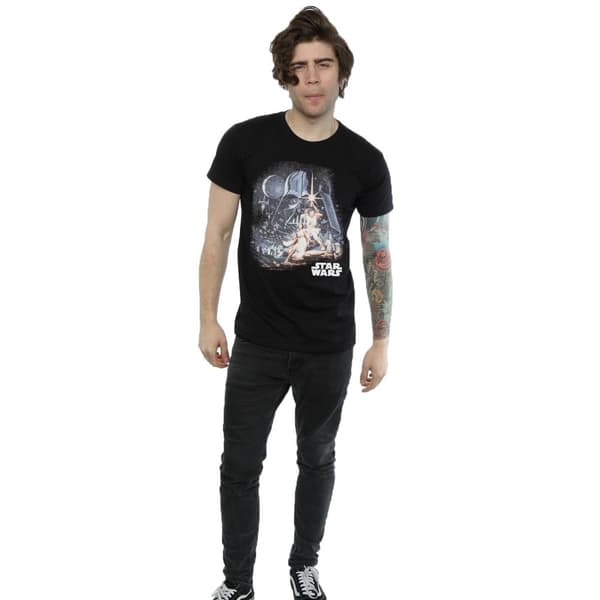 Star Wars Mens Retro Montage T-Shirt