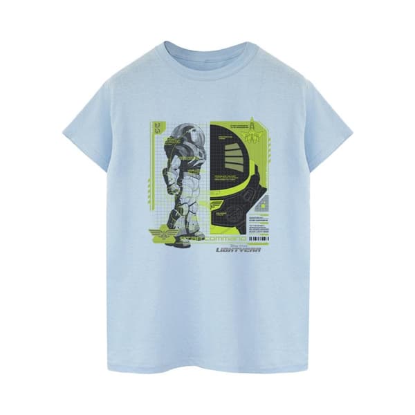 Disney Womens/Ladies Lightyear Buzz Tech Panel Cotton Boyfriend T-Shirt