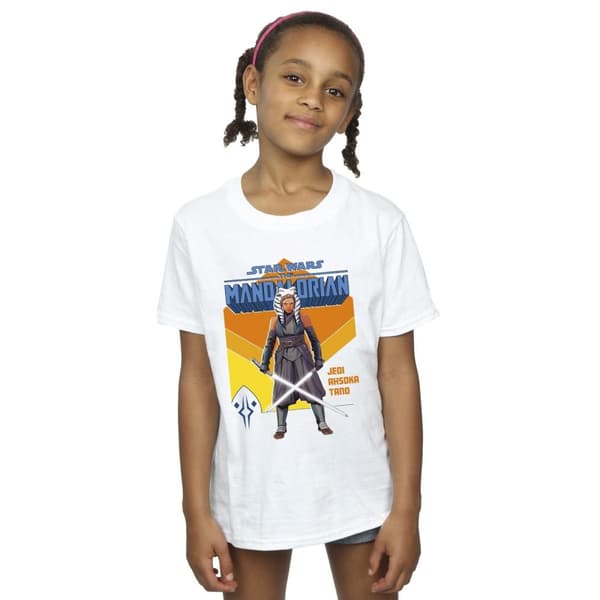 Star Wars Girls The Mandalorian Jedi Ahsoka Tano Cotton T-Shirt