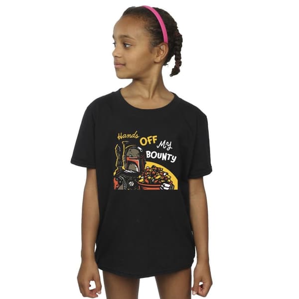 Star Wars Boba Fett Hands Off My Bounty T-shirt i bomull för flickor