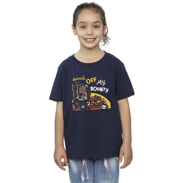 Star Wars Boba Fett Hands Off My Bounty T-shirt i bomull för flickor