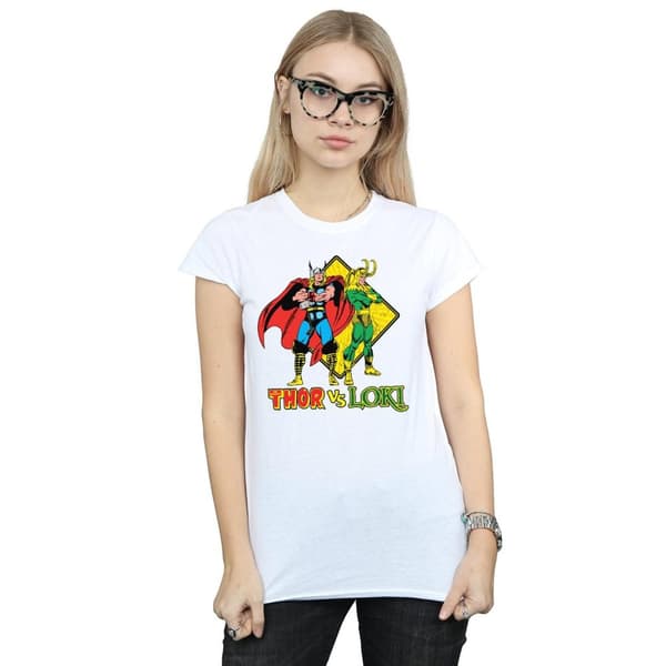 Marvel Womens/Ladies Thor Vs Loki Cotton T-Shirt