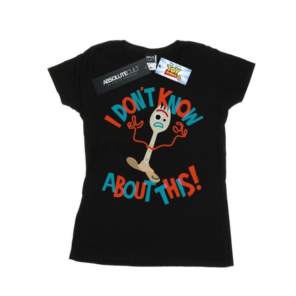 Disney Dam/Tjej Toy Story 4 Forky I Dont Know About This - T-shirt i bomull