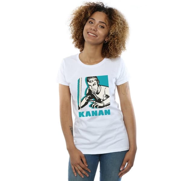 Star Wars Womens/Ladies Rebels Kanan Cotton T-Shirt